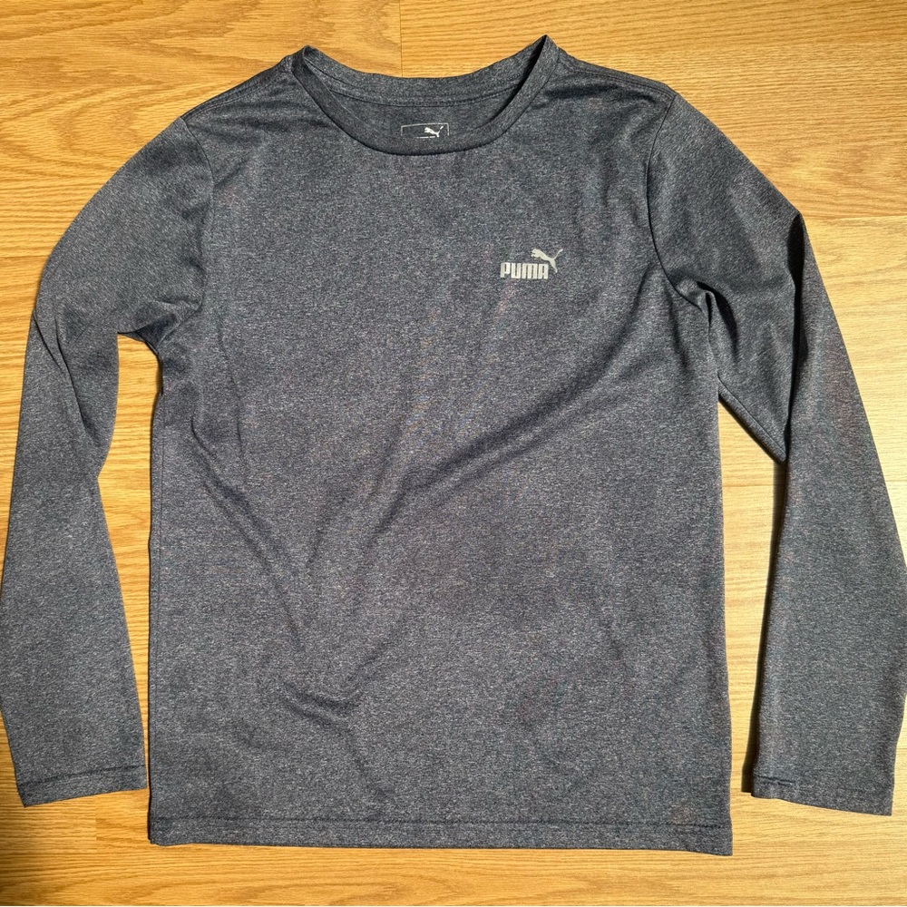 Puma Long-Sleeve Dry Fit - Charcoal Youth M 10/12